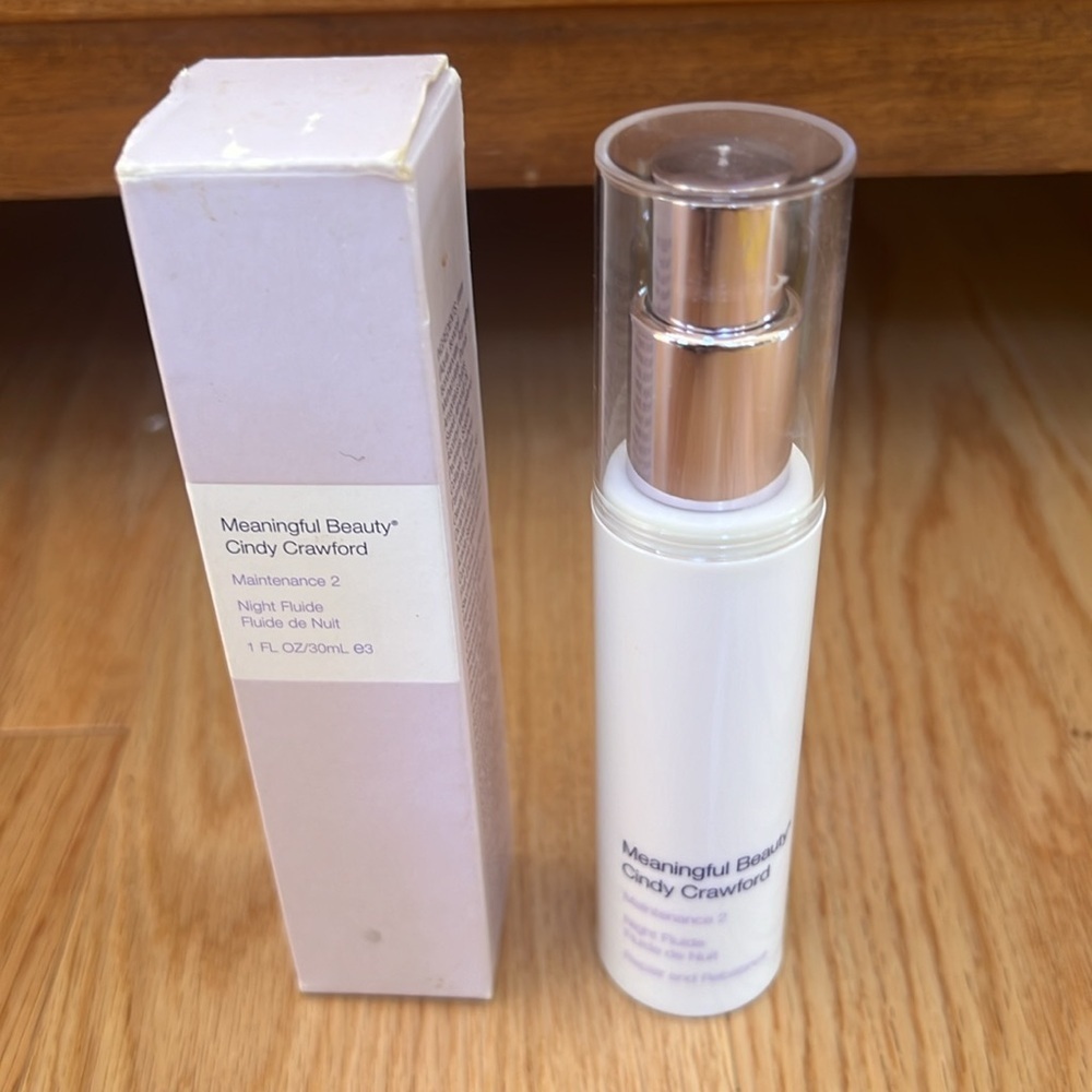 Meaningful Beauty cindy crawford maintenance 2 night fluid 1OZ.